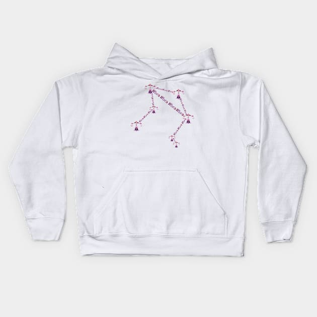 libra zodiac constellation Kids Hoodie by INDONESIA68